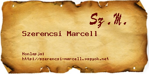 Szerencsi Marcell névjegykártya